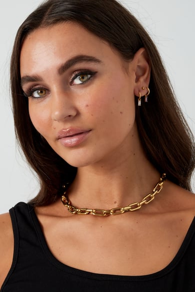 necklace elongated links with charms h5 Picture4